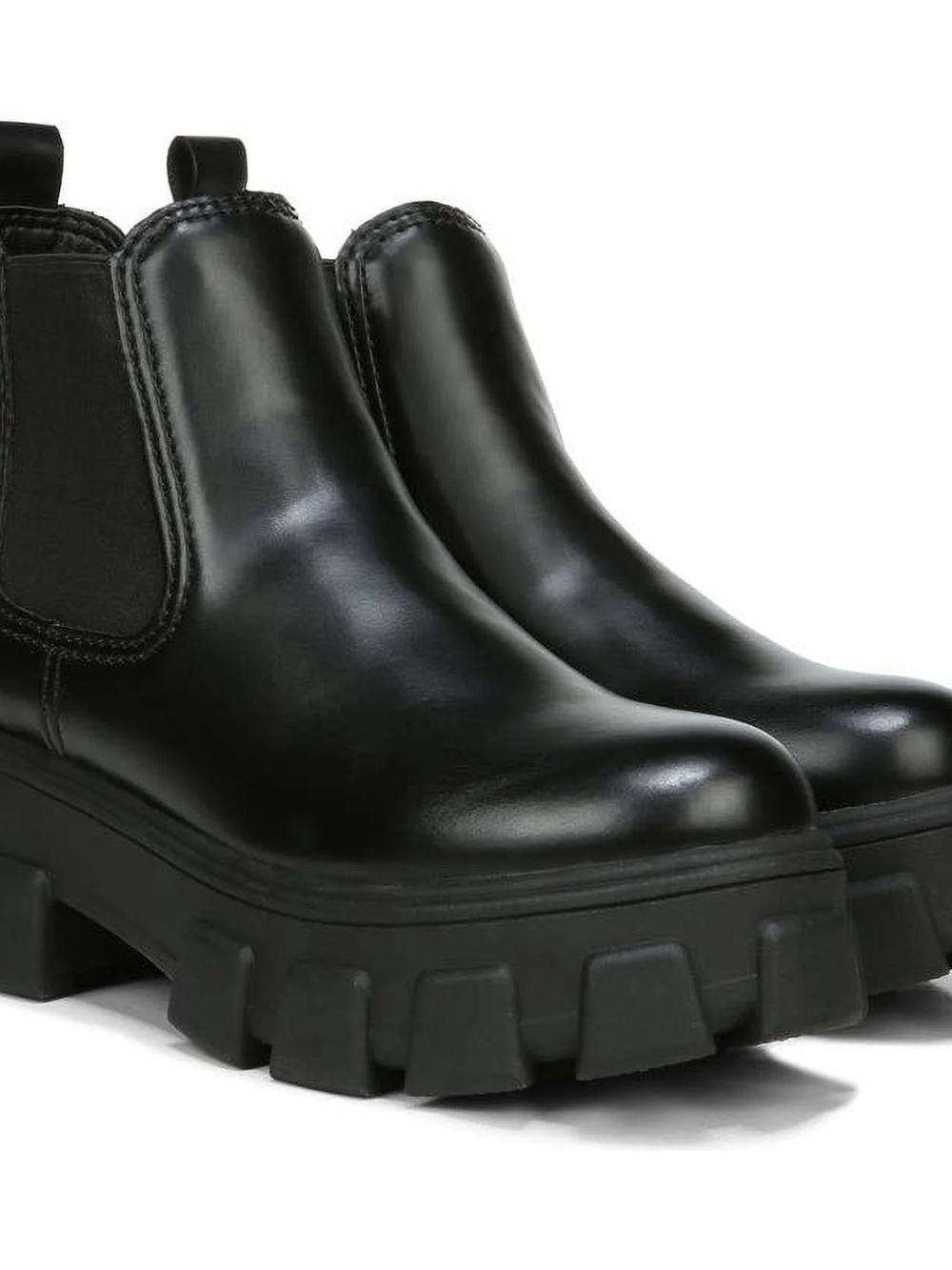 Circus by Sam Edelman Black Chunky Chelsea Platform Booties